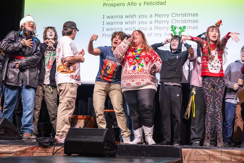 Students enjoy the Renaissance High Coffeehouse